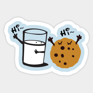 Hi hi Milk & Cookie Sticker